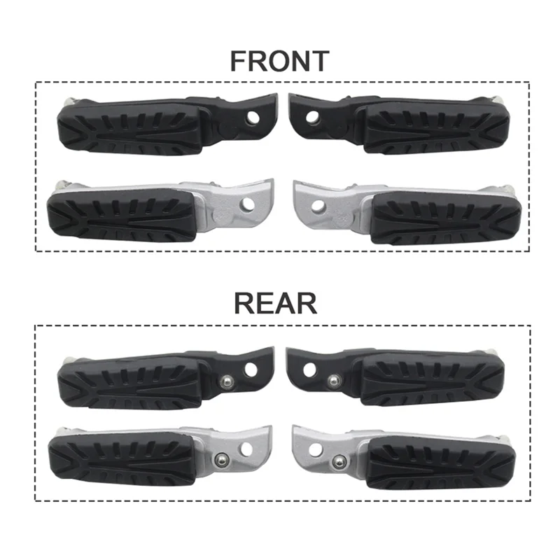 

Motorcycle Front Rear Footrest Foot Pegs Pedals for DUKE 125 200 250 390 19-24 RC125 RC200 RC390 Duke250 Duke390