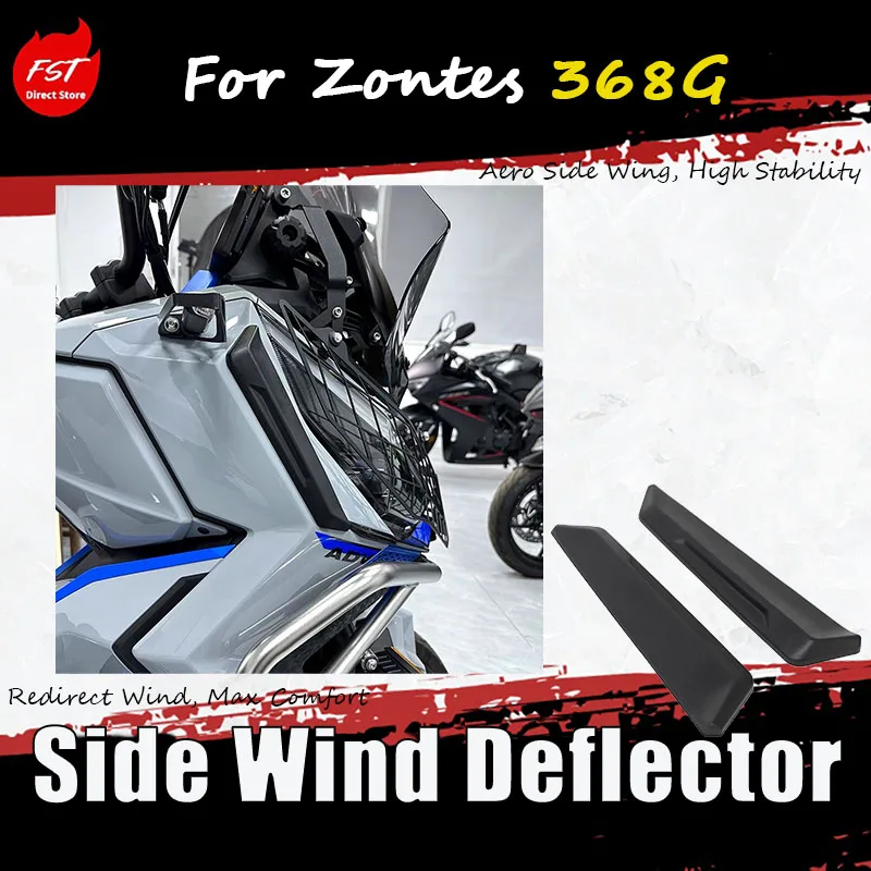 

For the Zontes 368G, install the accessory diffuser cover, side anti-scraping strips, side diffuser plates and windscreen.