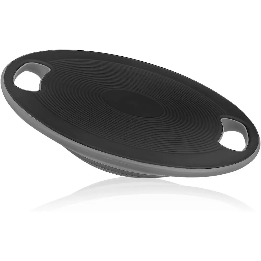 

Балансировочная доска для взрослых, 15,5 дюймов, с противоскользящей поверхностью и ручкой, тренажер для тренировки кора, для физиотерапии и домашнего спортзала