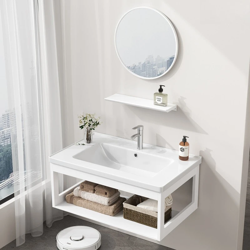 

Small apartment wall-mounted wash basin combined bathroom wash basin ceramic integrated simple household wash