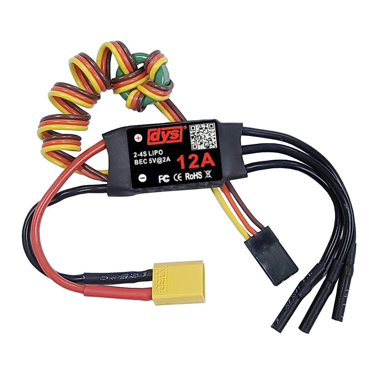 

DYS 12A 20A 30A 40A 50A 60A 80A 100A 2-6S Brushless ESC With 5V/6A BEC For RC fixed-wing aircraft helicopter