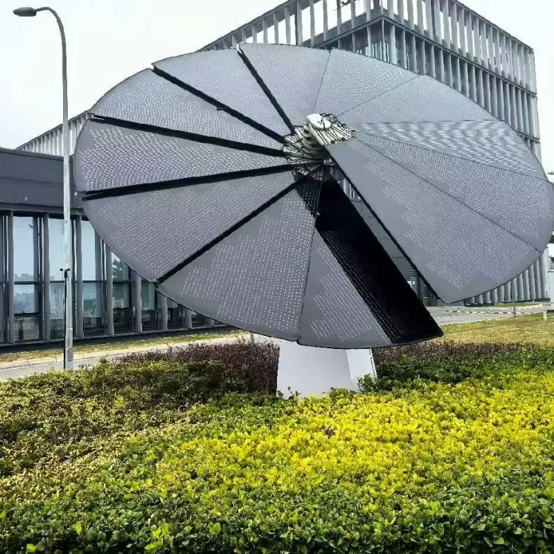 Large-Capacity 2.65Kw Sunflower Automatic Folding Three-Axis Commercial Ground Mounting Energy Storage System Solar