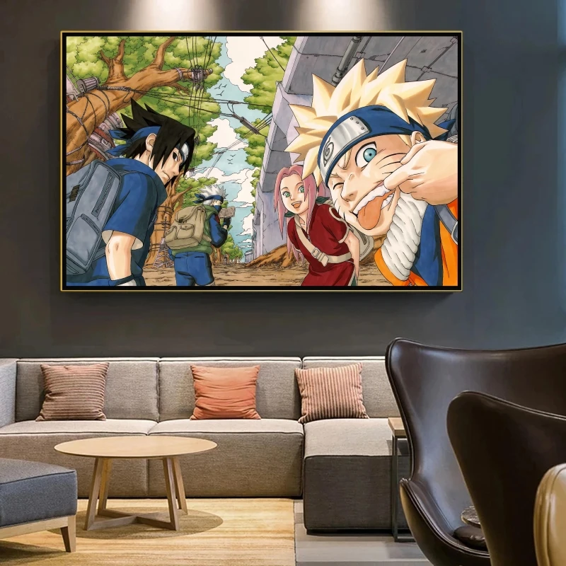 

Naruto Poster Canvas Artwork Painting Picture Hanging Comics Pictures Decorative Prints Birthday Gifts Children's Bedroom Decor