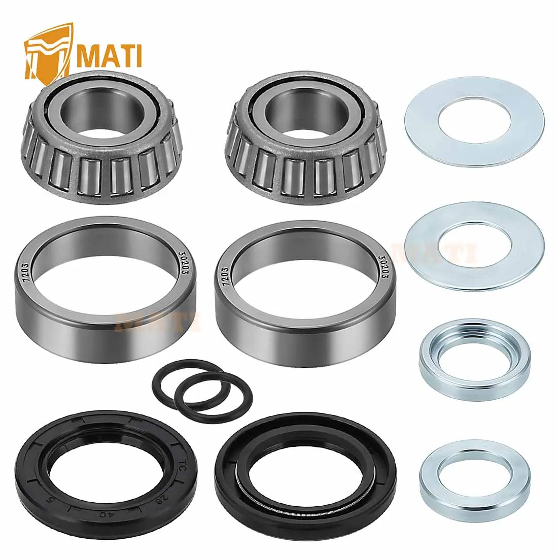 Swing Arm Bearing Seal Kit for Kawasaki Brute Force 650 4x4 KVF650 2005-2013 KFX700 2004-2009 92152-1356 92049-1030 670B2016