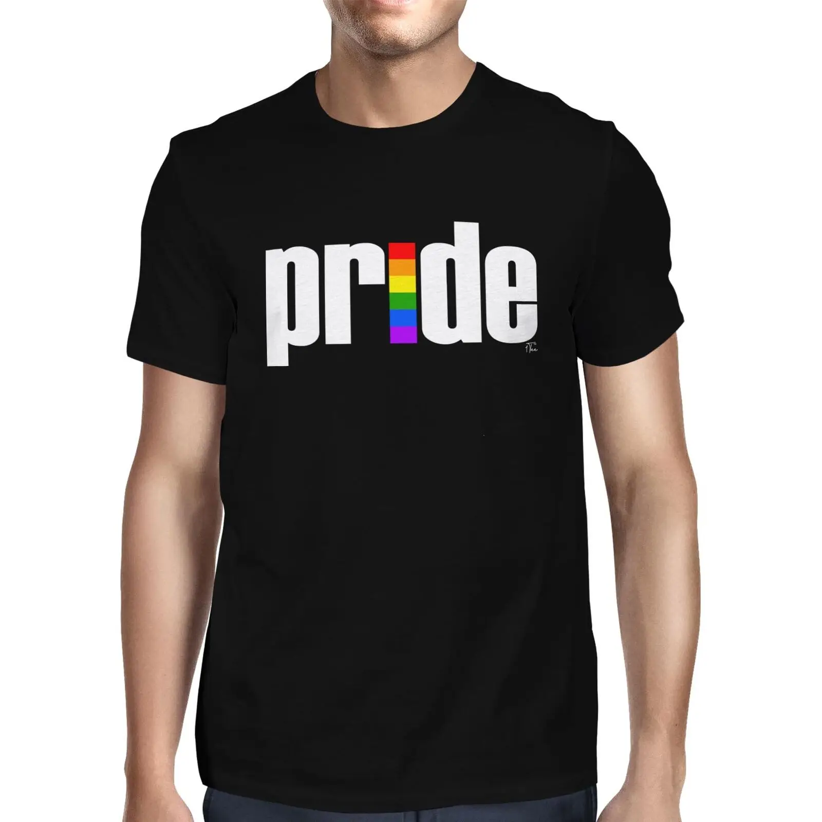 

1Tee Mens Rainbow Pride Statement T-Shirt