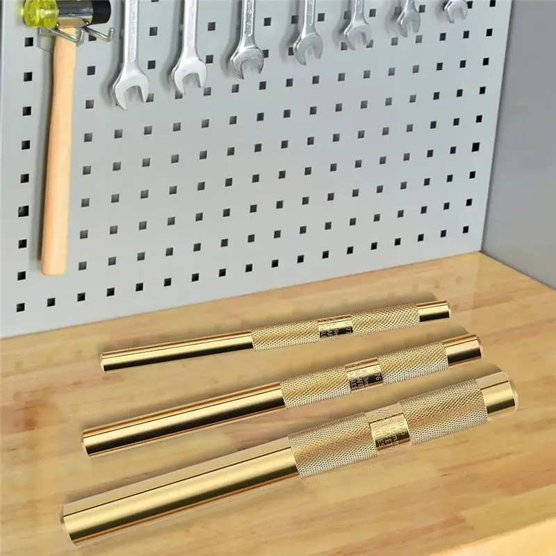 N96R 3Pcs 61360 Knurled Brass Drift Punch Set,Hand Tool Punches Tools 25077 3/4Inch 25076 1/2Inch 25075 3/8Inch Drift Punch view 5