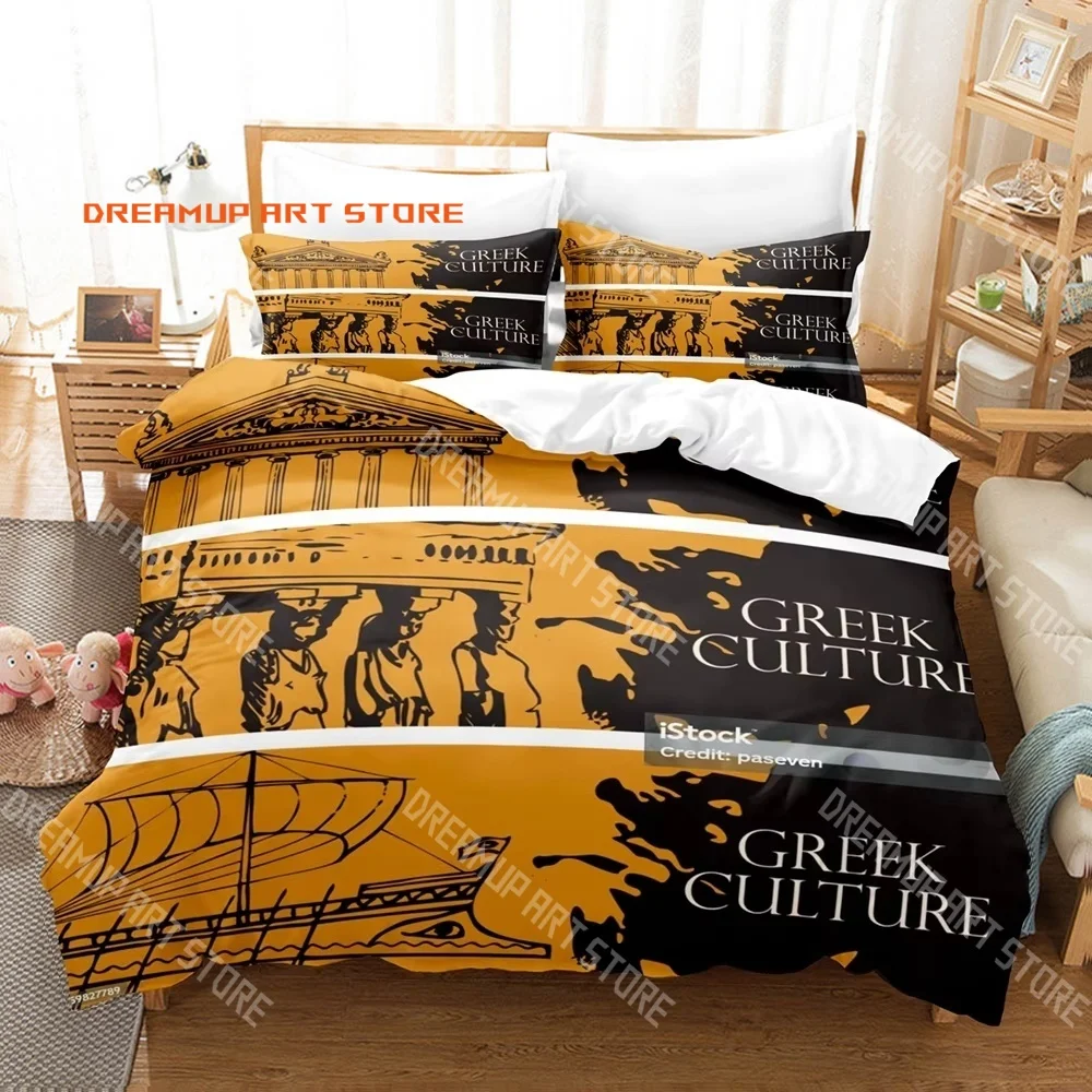 Greek theme Pride of the Pantheon Bedding Set Single Twin Full Queen King Size Bed Set Adult Kid Bedroom Duvetcover Set