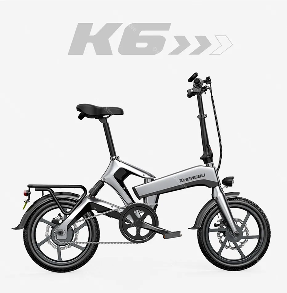 16 Inch Mini Electric Bike Folding Two Wheels Electric Bicycles 400W 48V 150KM Lightweight Portable Adult Electric Bicycle