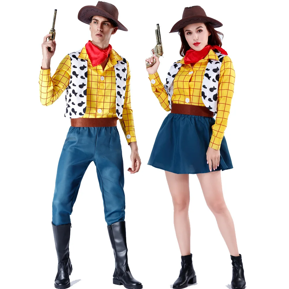 

Hoodie Western Cowboy Cosplay Toy S Stage Costume ex Par loween Fem Version M Version Polyester Mat...