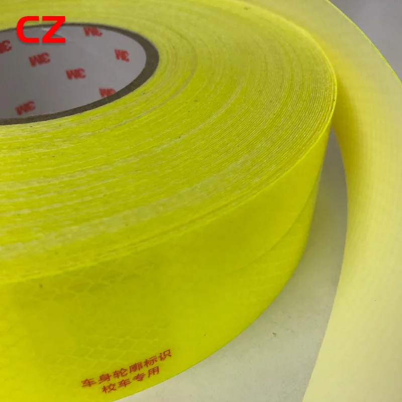 3M Di amond Grade DG2 Reflective Sheeting 4083 Fluorescent Yellow Green, 2 in x 50 yd 3M 4083 reflective tape