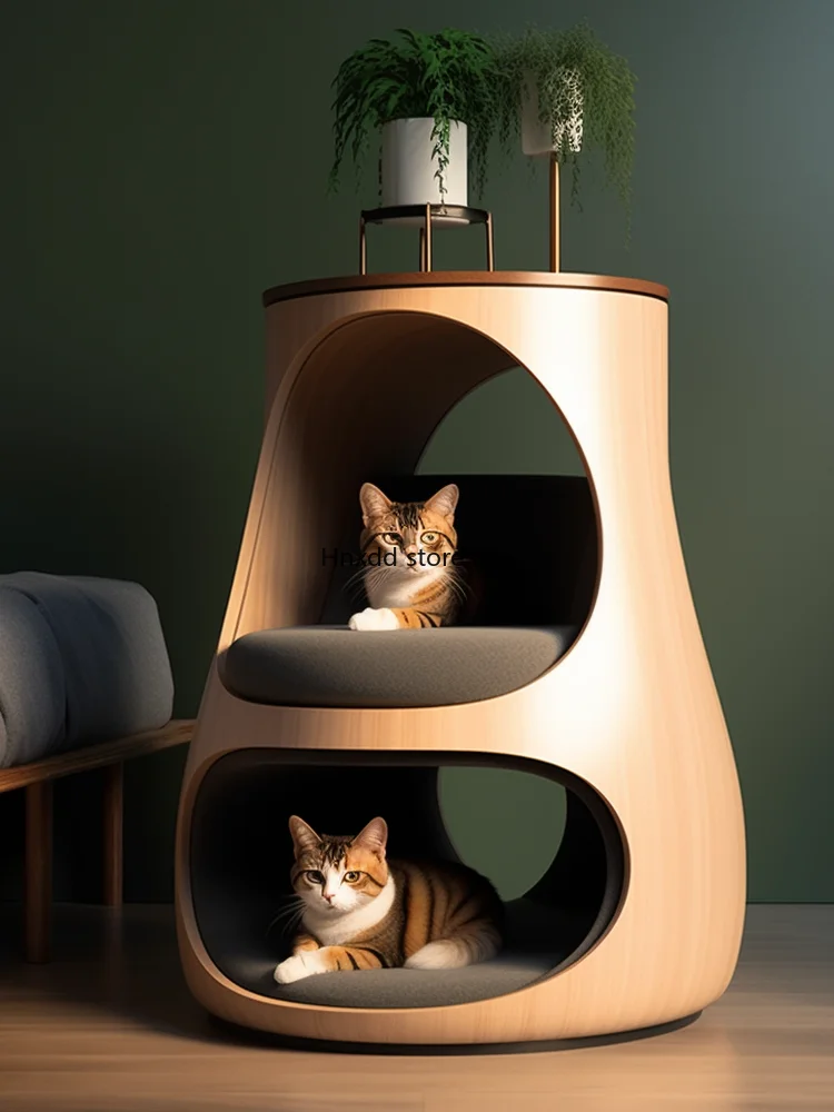 Cat's nest keeps warm in winter, universal in all seasons, semi-closed coffee table, shared meow house