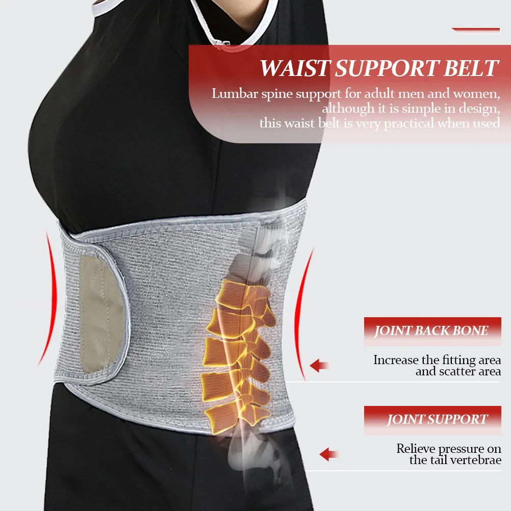 Reusable Warm Waist Belt for Lumbar Support Stomach Warmer Back Pain Relief Winter Outdoor Activities Elastic Lower Waist