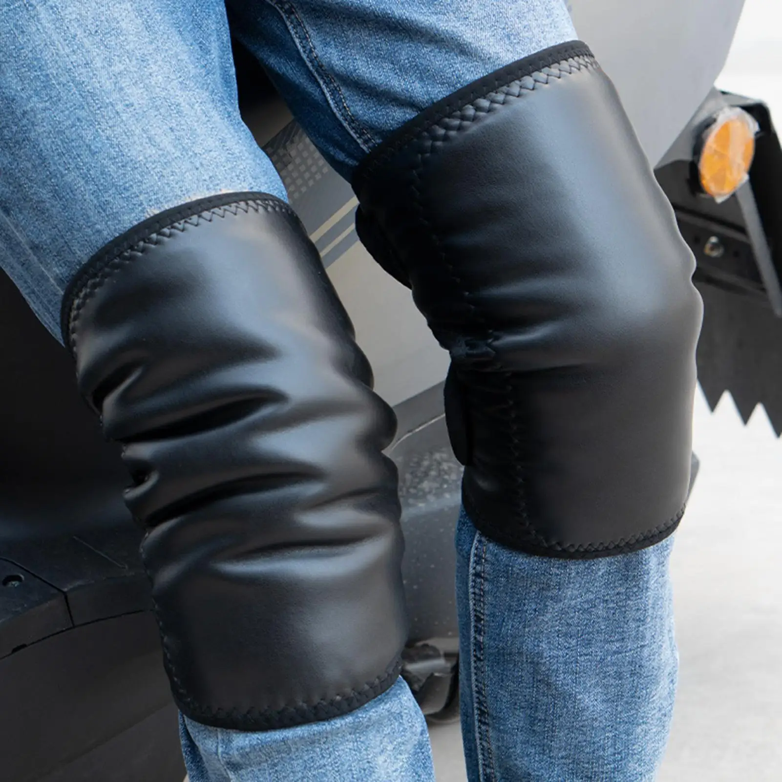 

2pcs Thermal Leg Warmers For Cycling, Windproof Cold Weather Knee Protection For Men Women, Motorcycle Commuting Winter Sports