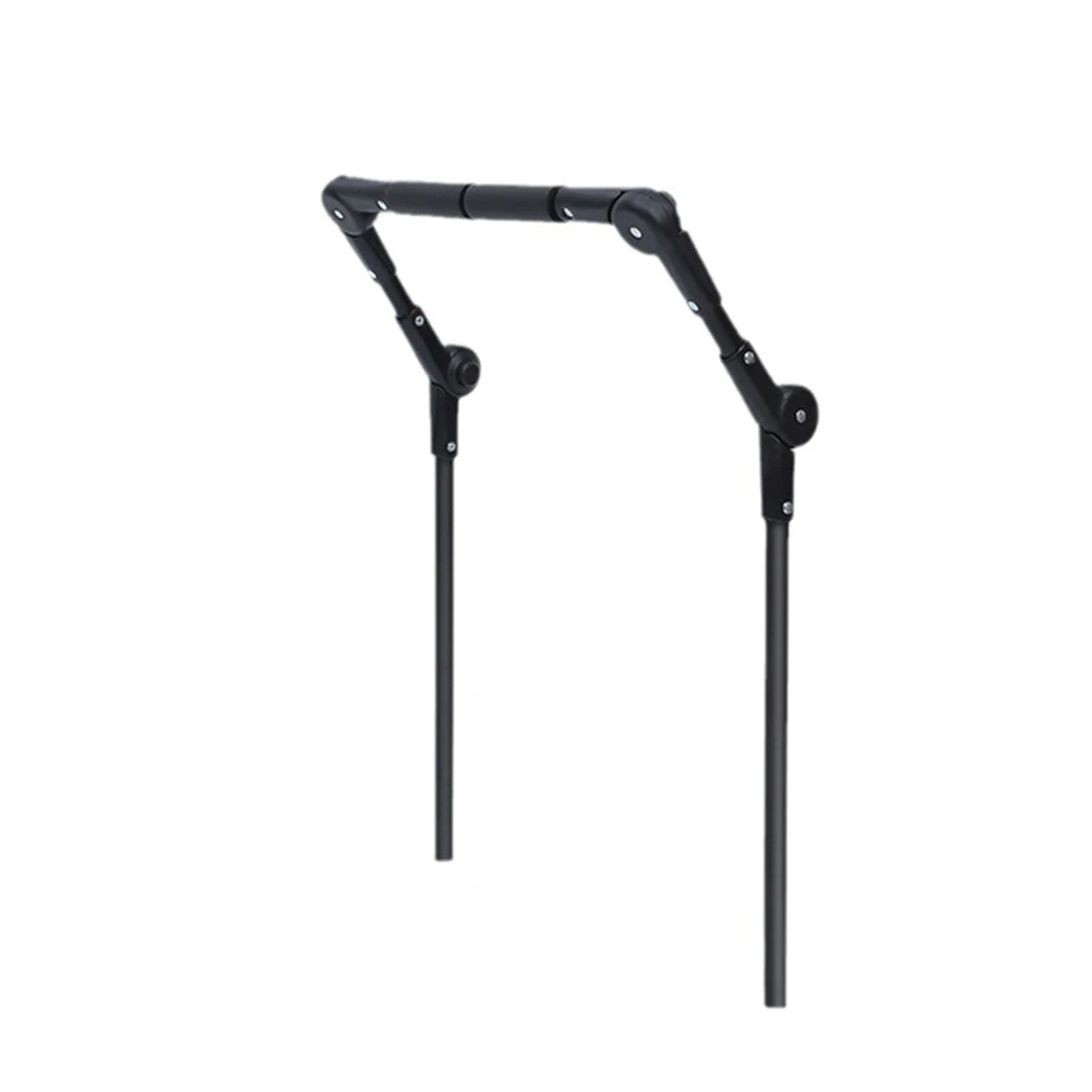 Handlebar Push Handle Sturdy Adjustable Height Carbon Steel Convenient Folding Easy Installation Outdoor Gatherings