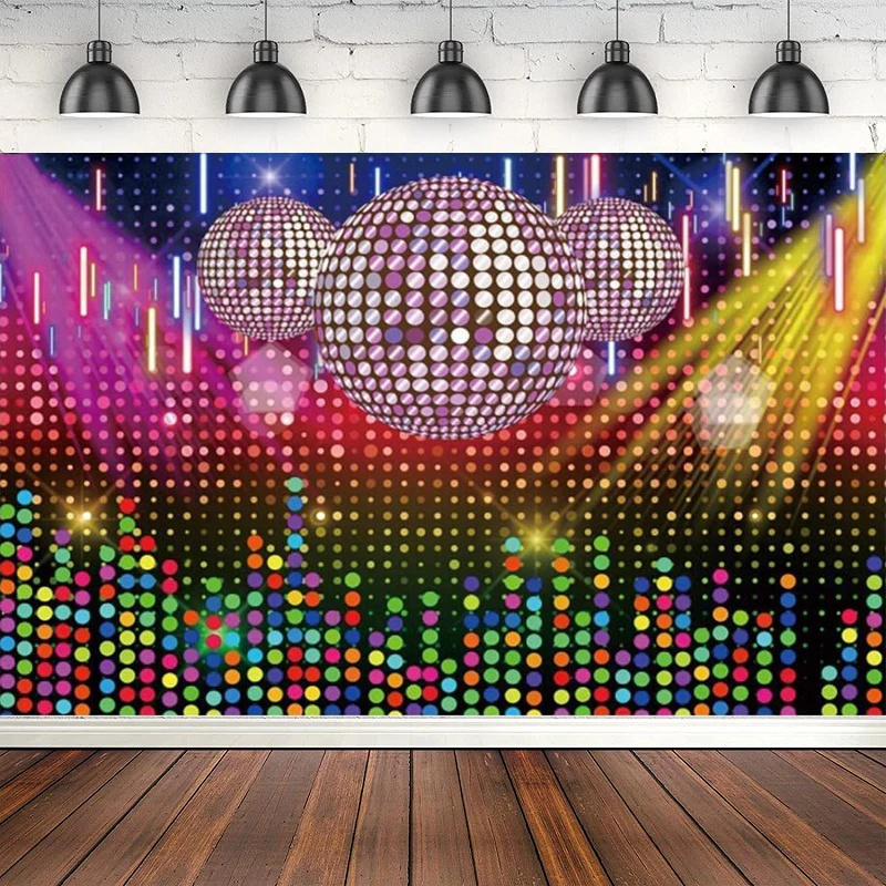 Фон для фотосъемки Концертный танец Дискотека Ночной клуб Музыкальная студия День рождения Светящийся фон для бальных танцев Реквизит для фотобудки