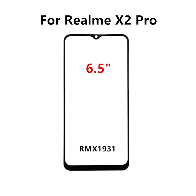 شاشة تعمل باللمس لـ Realme X X2 XT X3 SuperZoom X7 Pro X30 X50 M اللوحة الأمامية شاشة الكريستال السائل خارج الزجاج استبدال أجزاء الإصلاح + OCA
