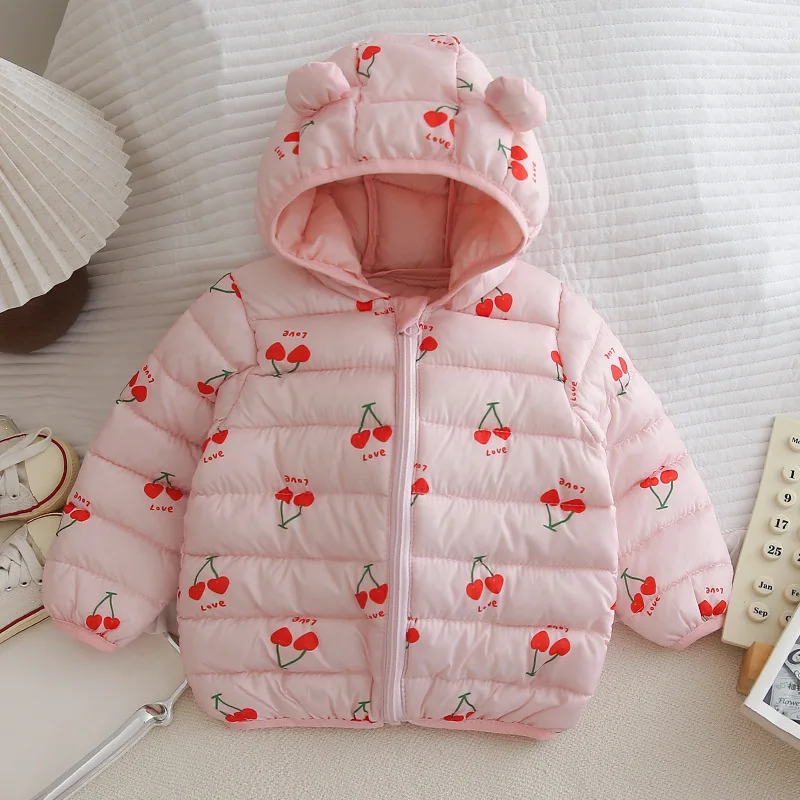 1-6T Winter Baby Mädchen Jungen Kleidung Mäntel Unten Baumwolle Cartoon Mit Kapuze kinder Jacken Casual Schneeanzug Overalls kleinkind Kostüm