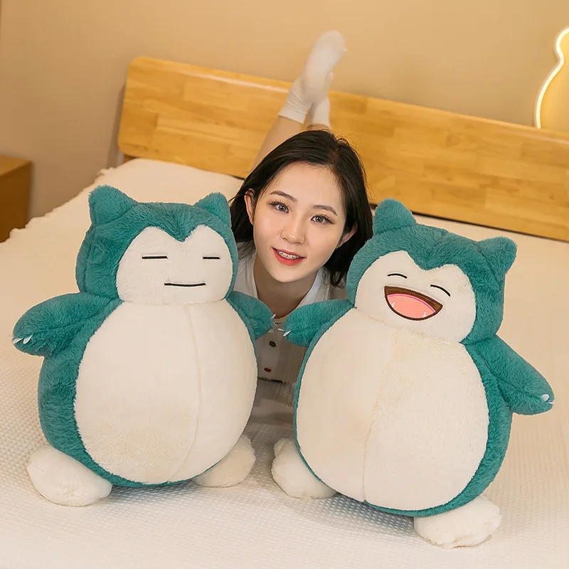 

25-60cm Lovely Snorlax Plush Toys Soft Cartoon Snorlax Stuffed Doll Anime Character Snorlax Sleep Aid Pillow Christmas Gifts