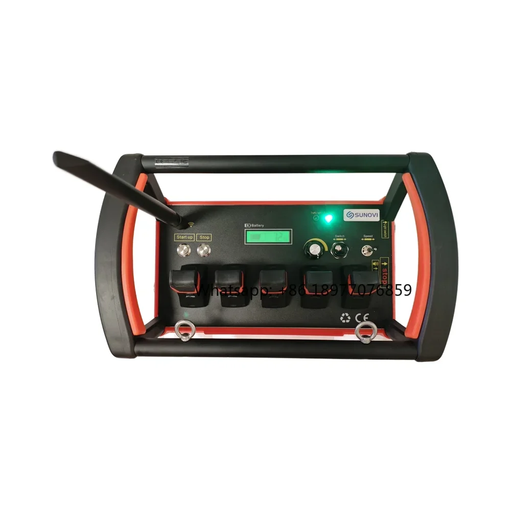 24V Industrial Wireless Crane Hoist Remote Controller Long Distance Chargeable Truck Construction Machinery Hydraulic Motor