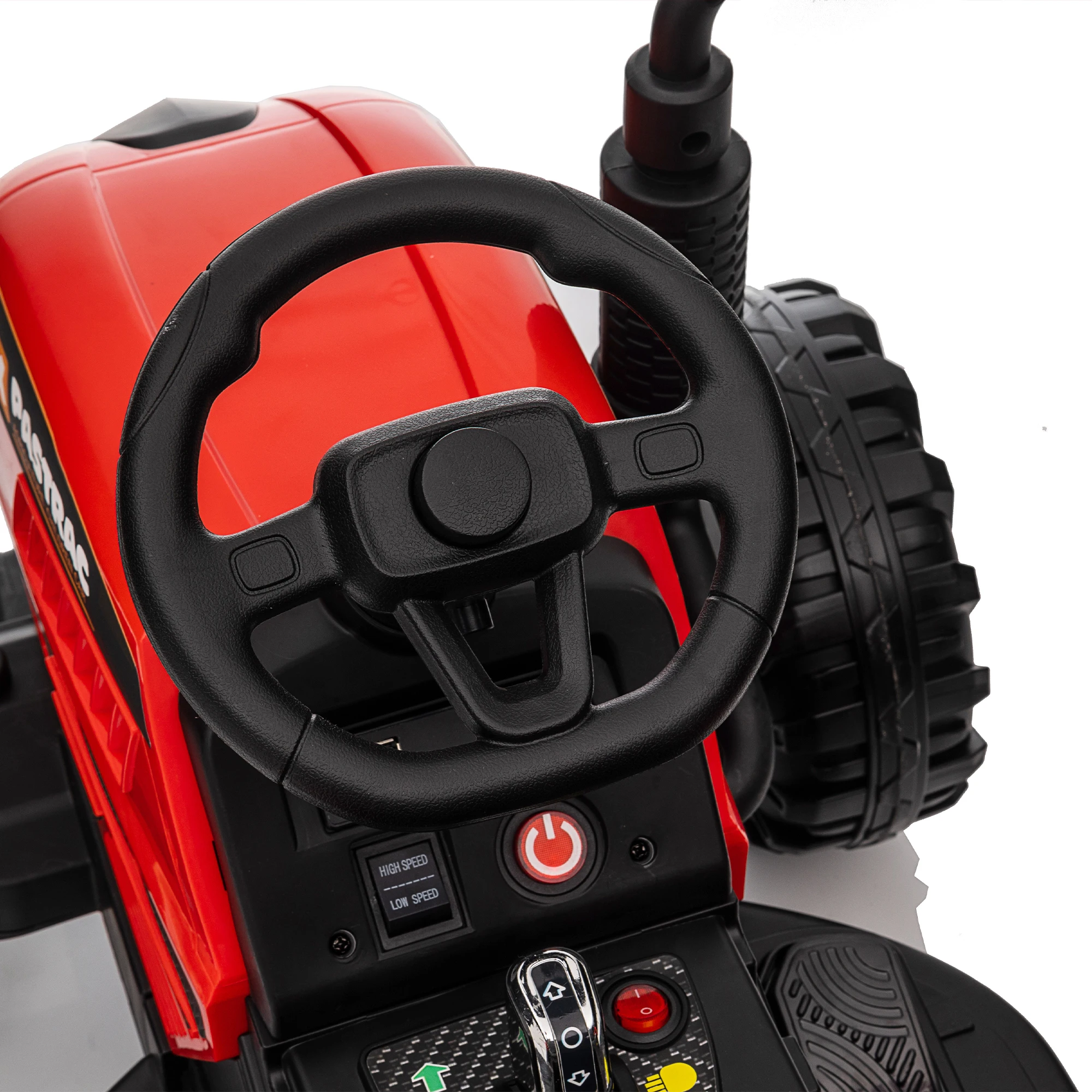 24V 400W Kids Ride-On Tractor + Trailer Toys Car Parent Remote 3-Speed LED USB/MP3/Bluetooth Power Display 2-Point Belt ﻿