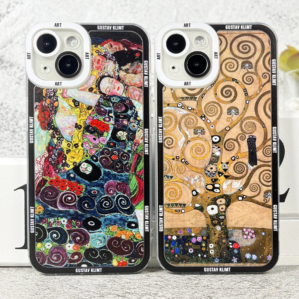 Case For Samsung Galaxy S20 S21 S22 S23 Plus FE Ultra Soft Cover Gustav Klimt Art