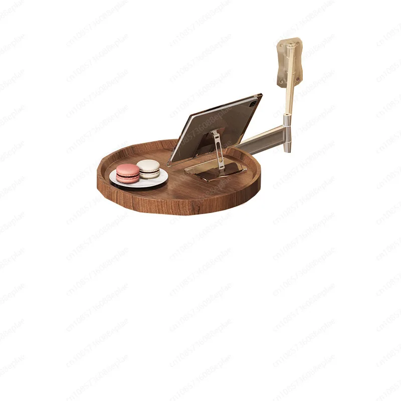 

Foldable Hanging Bed Table, Wall Mounted Floating Nightstand with Cup Holder, Space Saving Furniture for Bedroom Living Room