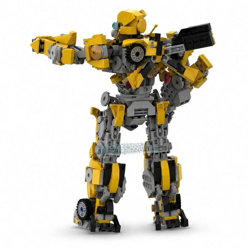 NEW 1130Parts Sci-Fi Transformable Mech Action Figure MOC Model DIY Assembled Building Bricks Movie Style Robot Model Toy Gift