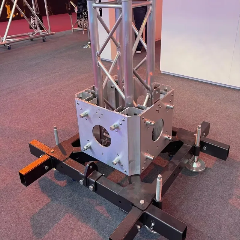 

【Factory Price】Aluminum Roof Trusses Base Bolt Type Aluminum Truss Plate System Dj Light Stand Truss Screed For Events