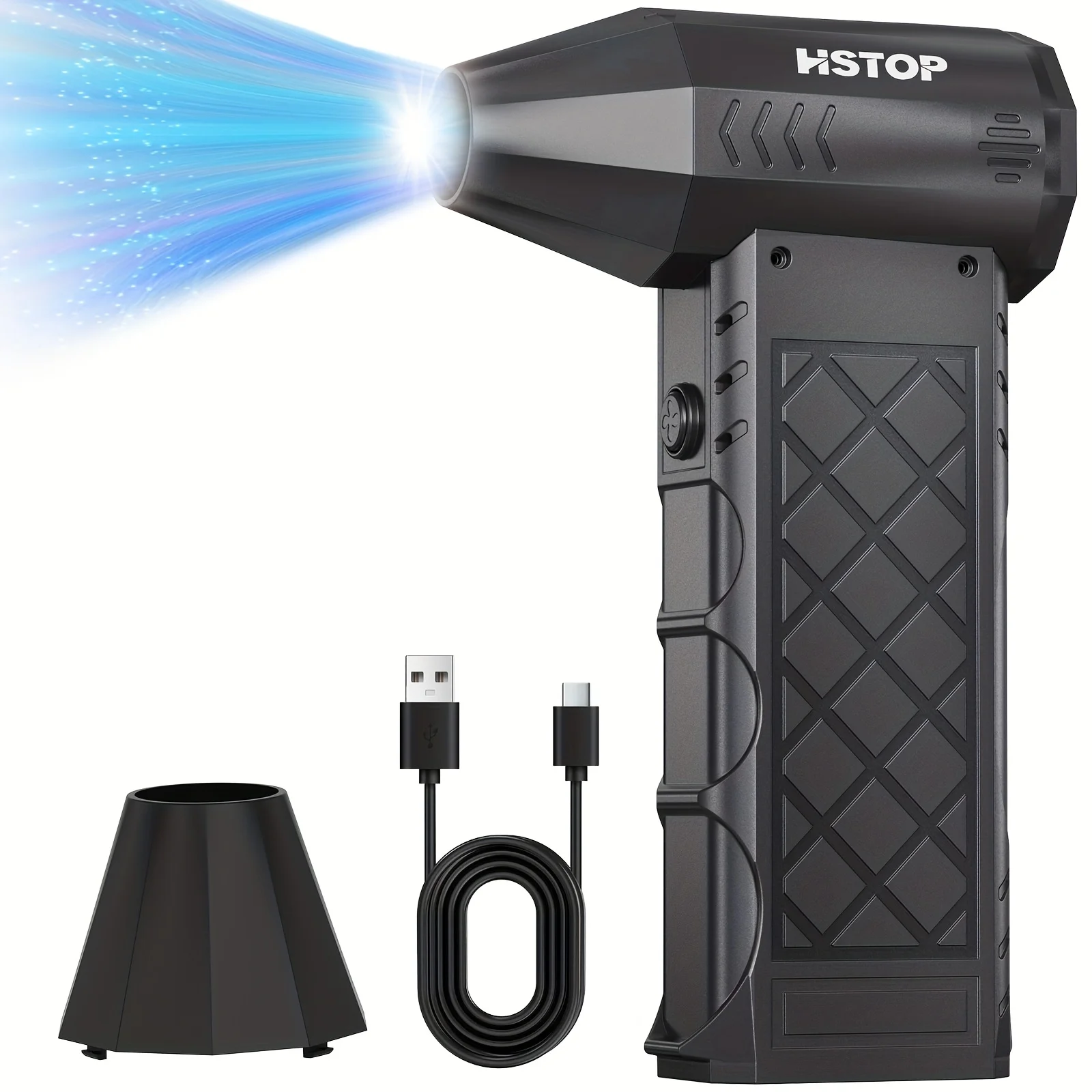 مروحة تربو محمولة مروحة تبريد شخصية USB قابلة للشحن مروحة نفاثة صغيرة في الهواء الطلق مروحة التخييم تنظيف للسيارة/الكمبيوتر/إزالة الثلوج #1