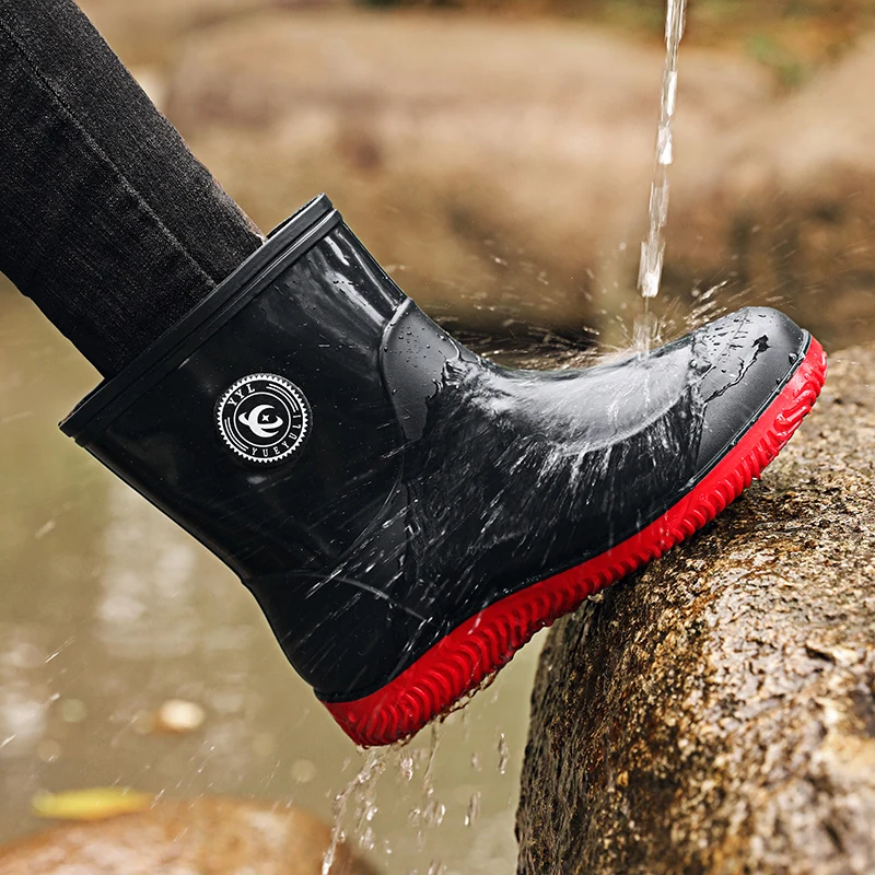 

Модные кокосовые резиновые туфли для мужчин и женщин, обувь для рыбалки в британском стиле, мужская защитная обувь, подходящая для всех сезонов