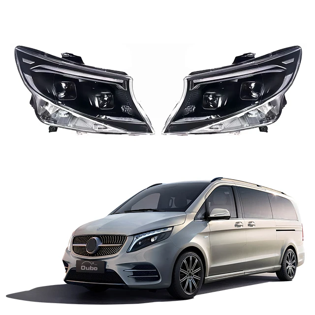 

Applicle to Mercedes Benzz VITO w447 2024 style Headlamp assembly Double lens headlights drl turn signal cornering lamp