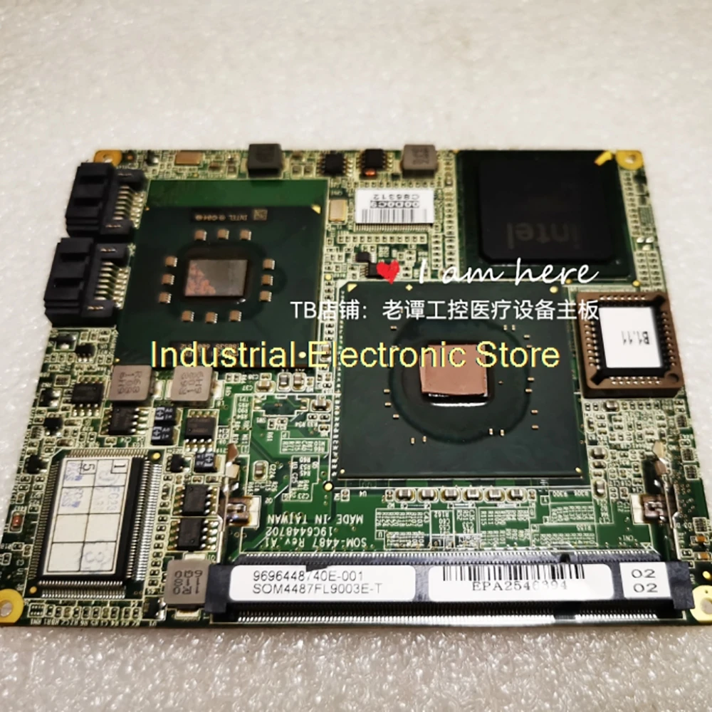 For Advantech SOM-4487 Rev.A1 Industrial Control Motherboard SOM-4487FL