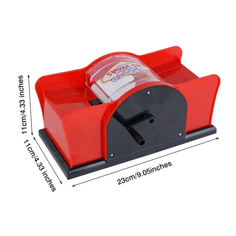 Manual Poker Card Shuffler Machine Board Game Hand Cranked Playing Cards Shuffler Machine For Home Gatherings Casino Card Games