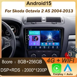 Carplay Android For Skoda Octavia 2 A5 2004-2013 Car Radio No 2din Player Auto Screen GPS Navigation Video 2din DVD Multimedia