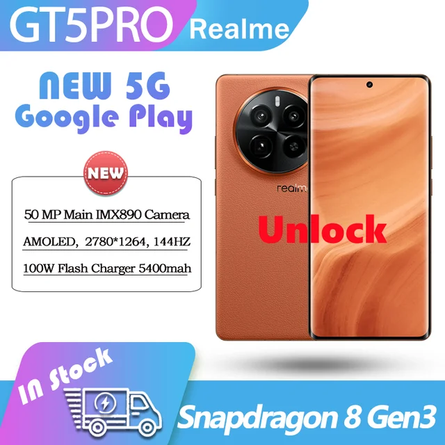 Realme-GT5 pro 5g snapdragon 8 gen3,144hz,6.78  