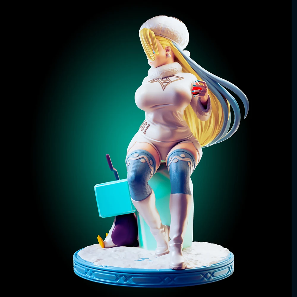 1:24 Officer Rhu Melony NSFW 3d Print Resin Toy Kit Gk Unpainted Figurine FUTA Diy Unassembled Statue Figures Model Toy