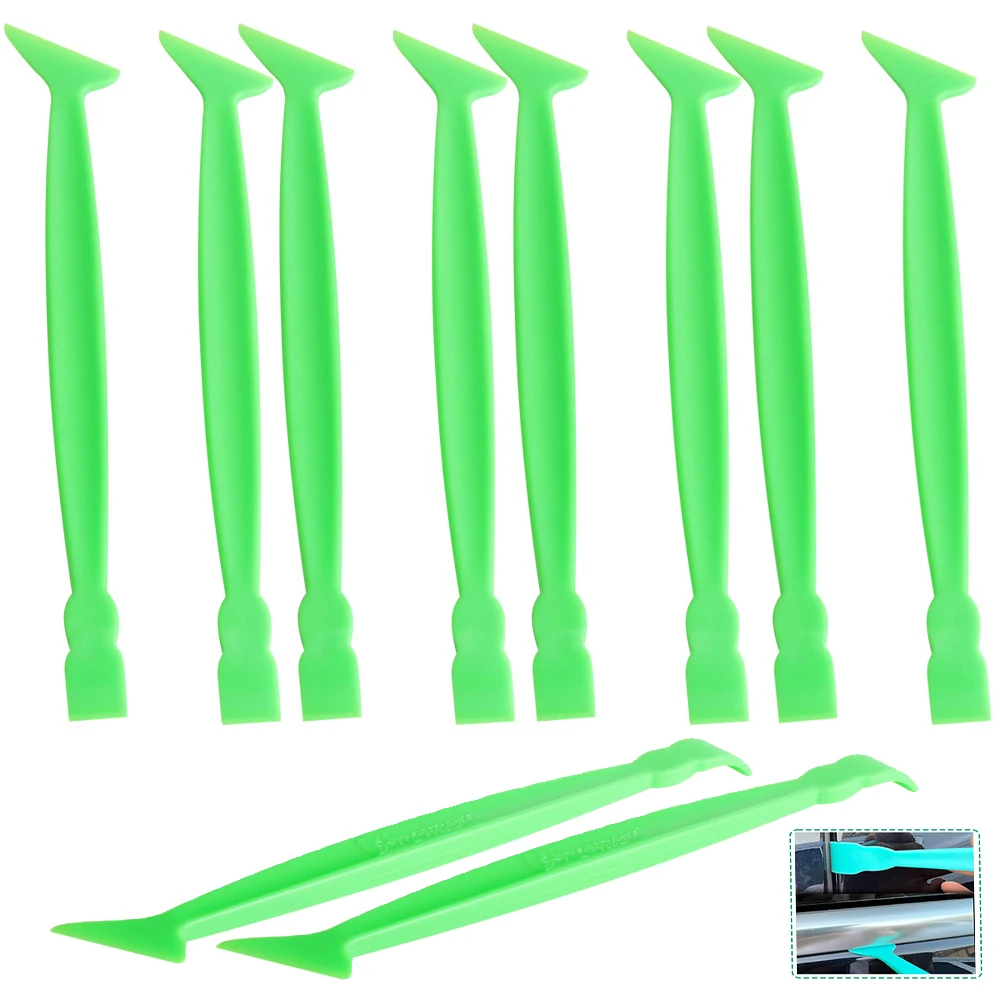 ALIWRAP 10pcs Car Vinyl Wrap Stick Micro Squeegee Plastic Scraper Go Corner Edge-closing Tuck Tool Window Tint Film Installation