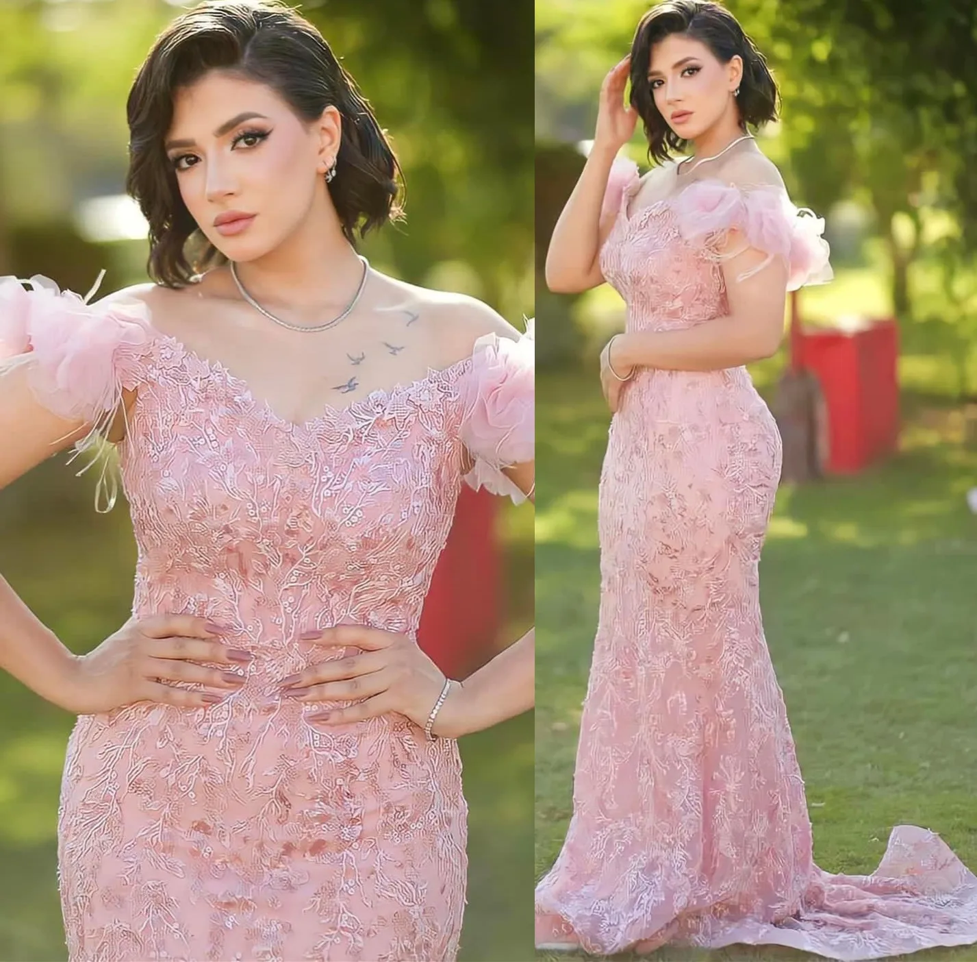 

2024 Oct Aso Ebi Arabic Pink Mermaid Mother Of Bride Dresses Sweetheart Evening Prom Mother Of Groom Gowns Dress ZJ32