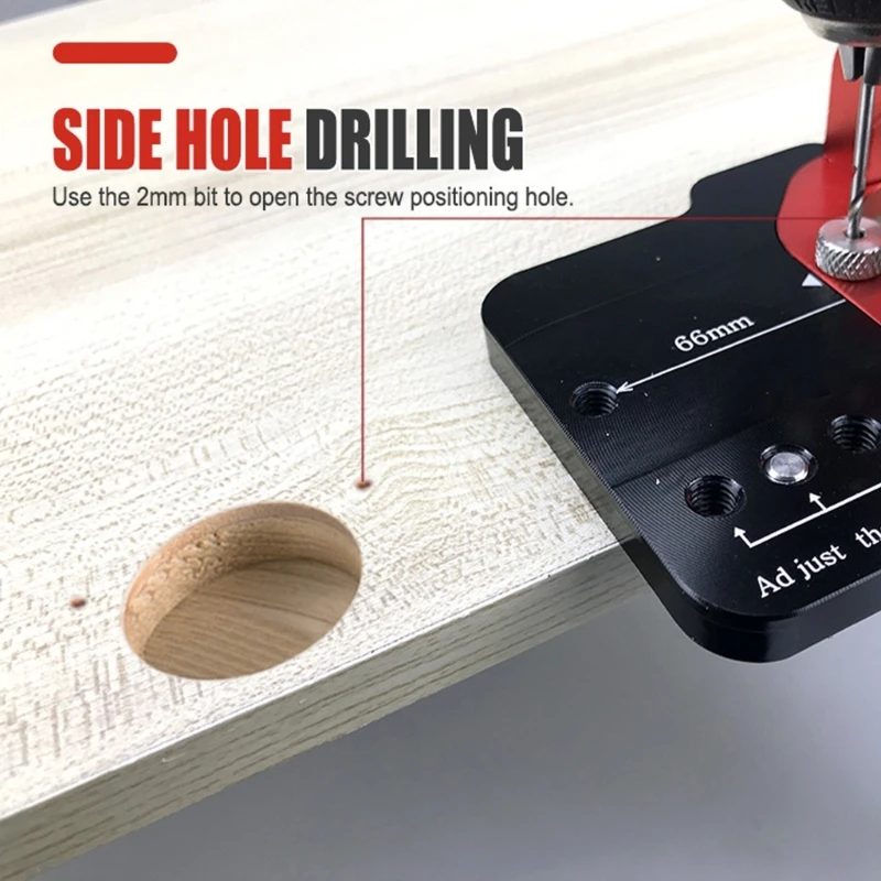 Concealed Hinge Jig 35mm Hinge Jig with and Dust Vacuum Adapter Drosphip