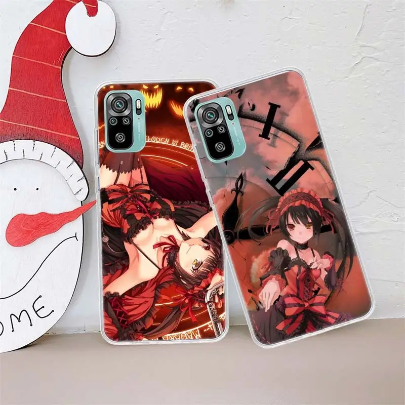 Date A Live Tokisaki Kurumi Phone Case For Redmi Note 14+ 13 Pro Plus 5G 12 12C 10 9 8 7 10A 10C 9A 9C 9T 8A 7A K60 K70 Cover Ca