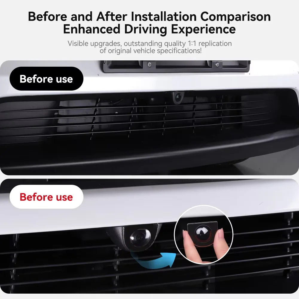 YZ For Tesla Model Y YL Juniper 2025-2026 Front rear Bumper Camera Lens Guard Protective Cover Scratch Resistant Anti-stain