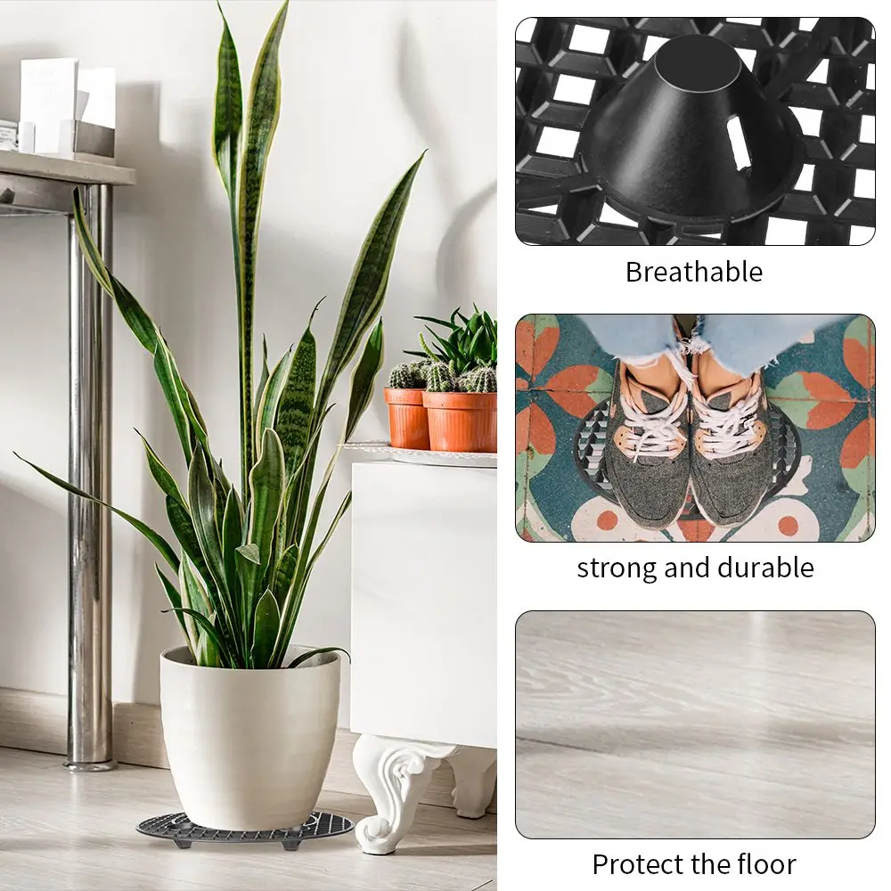Outdoor Flower Pot Plant Holder Floor Protector Patio Deck Plant Level Pot Elevator Plant Stands Saucer Pot Tray