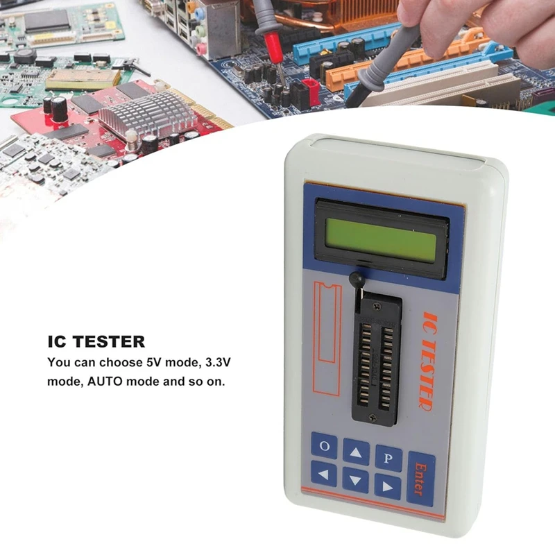 A21I-Integrated Circuit Tester, IC Tester With 5V 3.3V AUTO Modes, For Interface Chips Optocoupler Operational Amplifiers