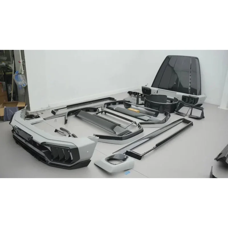 High Quality TOP Gen 2 Style Dry Carbon Fiber Wide Body Full Set Body Kit Front Rear Bumpers Upgrade Fit For G Class W464 W465