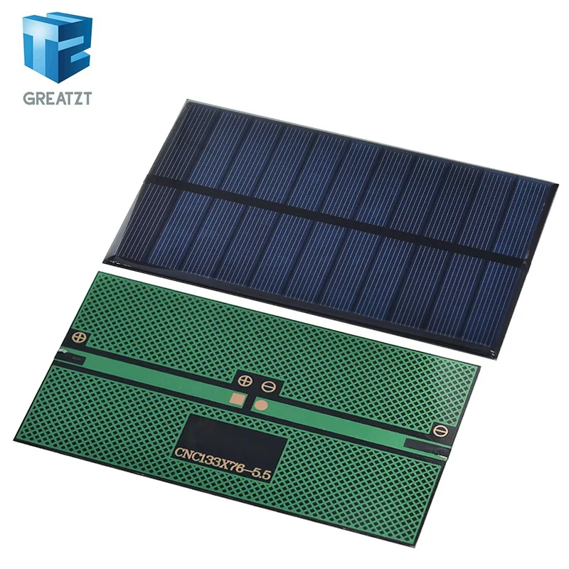 Smart Electronics Solar Panel 5.5V 300MA 1.65W DIY Small Solar Panel for Cellular Phone Charger Home Light Toy etc Solar Cell