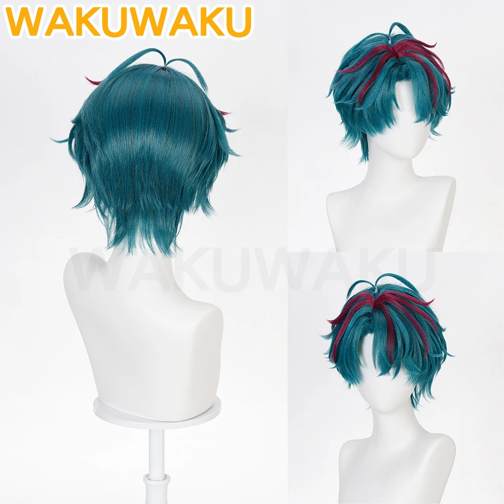 IN STOCK Camille Cosplay Wig Arknights WakuWaku Endfield Men Short 28cm Dying Hair Cosplay Sideburns Heat Resistant Free Wig Cap view 4