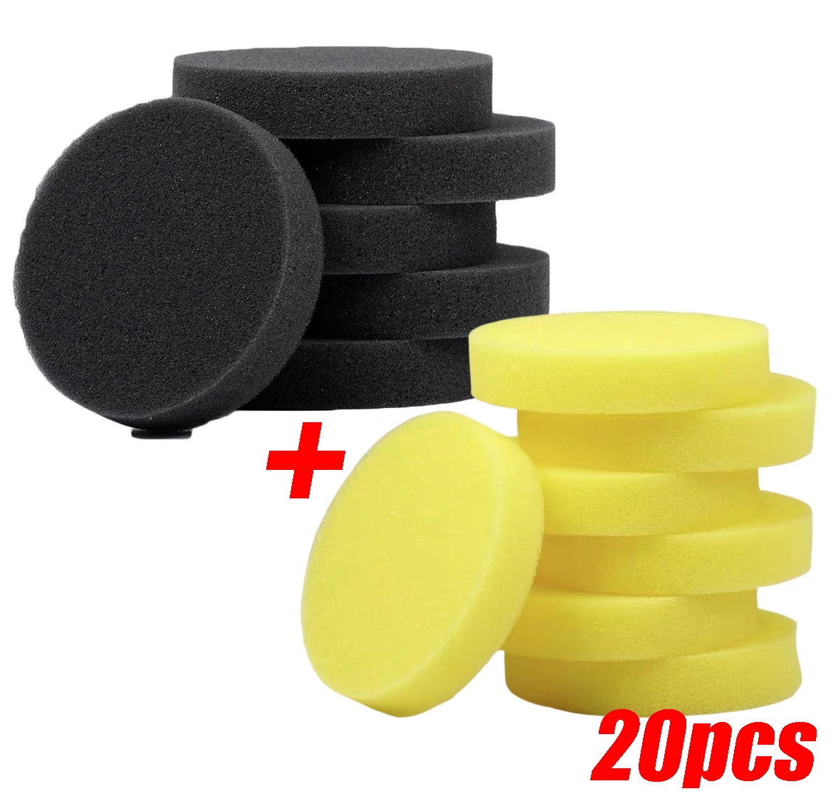 Car Round Waxing Polish Sponges High Density Foam Applicator Pads Curing and Polishing Sponges Car Detailing Tools Car Wash