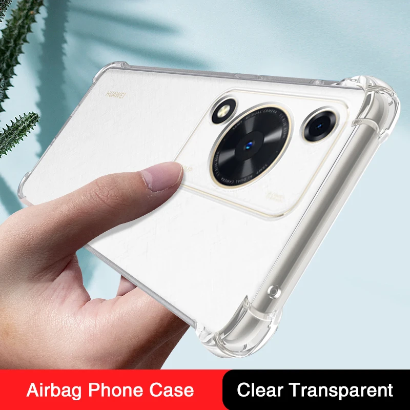 

Luxury Soft Silicone Phone Case for Huawei Enjoy70 Enjoy 70 Pro 70Pro 5G Airbag Lens Protection Transparent Original Back Covers