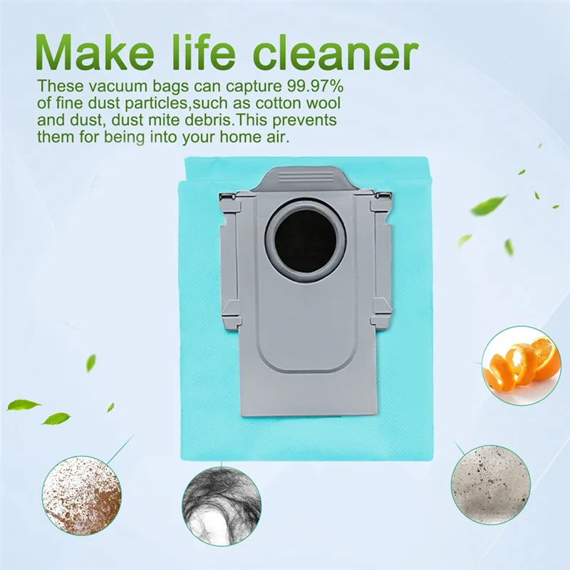 TAIGH-Replacement Activated Carbon Dust Bag For Roborock Q Revo /Roborock P10 A7400RR Robot Vacuum Cleaner Dust Bags