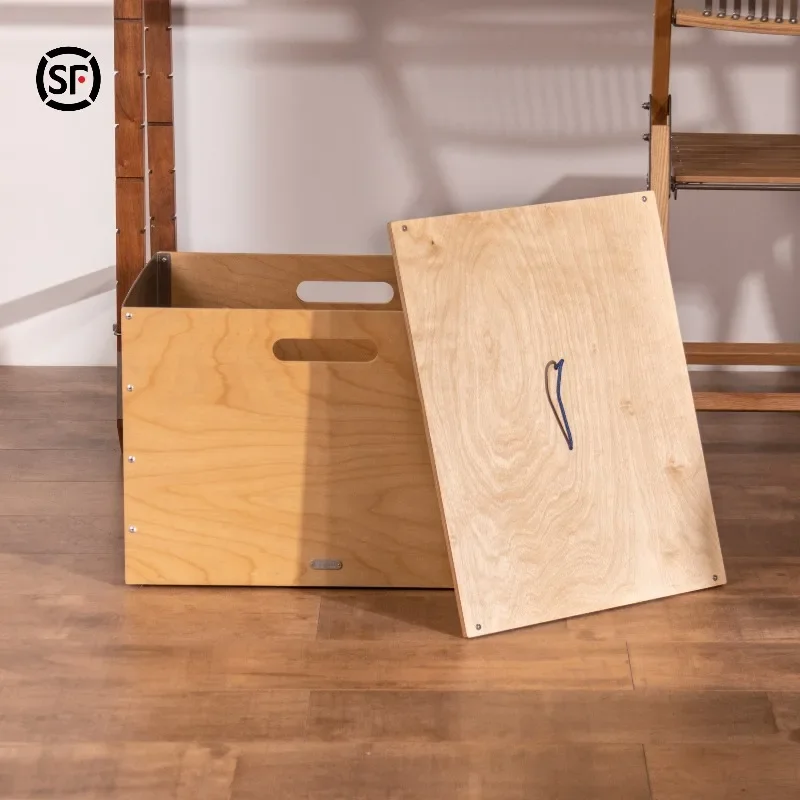 Common wood stacking box, clothing toy rectangular suitcase for household use, making auspicious home furnishing